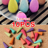 50 Sticks Incense Burner Natural Aroma Clean Air Indoor Spices Sandalwood Rose