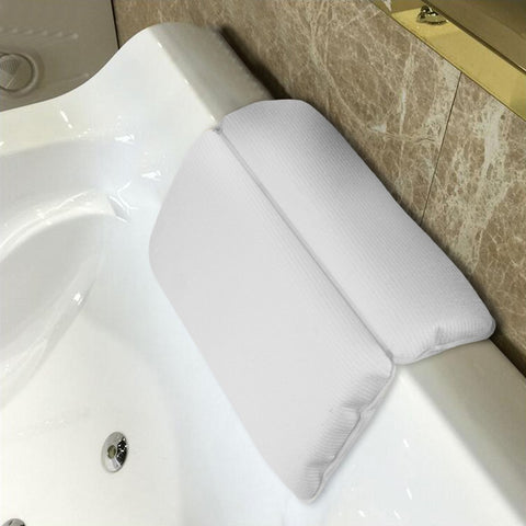 Bathroom Bathtub Pillow Bathtub Bath SPA Headrest Waterproof Pillows with Sucker white