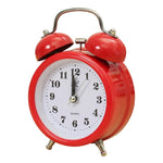 Portable Fashion Classic Silent Double Bell Alarm Clock Quartz Movement Bedside Night Light Best Quality