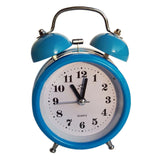 Portable Fashion Classic Silent Double Bell Alarm Clock Quartz Movement Bedside Night Light Best Quality