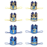 Blue Gold Boy  First Birthday Hat