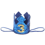 Blue Gold Boy  First Birthday Hat