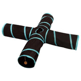 2/3/4 Holes Foldable Pet Cat Tunnel Indoor Outdoor Pet Cats Training Toys