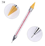 Double head nail pen crystal beads