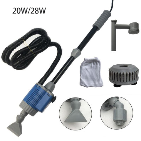 20/28W Electric Aquarium Water Change Pump Cleaning Tools
