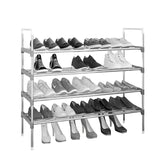 Simple Shoe Rack Stainless Steel Door Shoes Storage