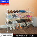 Simple Shoe Rack Stainless Steel Door Shoes Storage