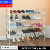 Simple Shoe Rack Stainless Steel Door Shoes Storage