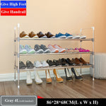 Simple Shoe Rack Stainless Steel Door Shoes Storage