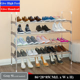 Simple Shoe Rack Stainless Steel Door Shoes Storage