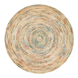 Ethnic Geometric Soft Round Carpet