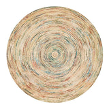Ethnic Geometric Soft Round Carpet