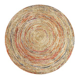 Ethnic Geometric Soft Round Carpet