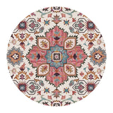 Ethnic Geometric Soft Round Carpet